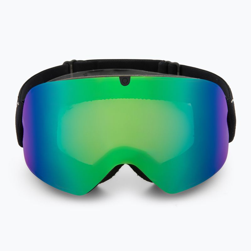 Maschera da sci Red Bull SPECT Rush matt black/brown with green mirror 2