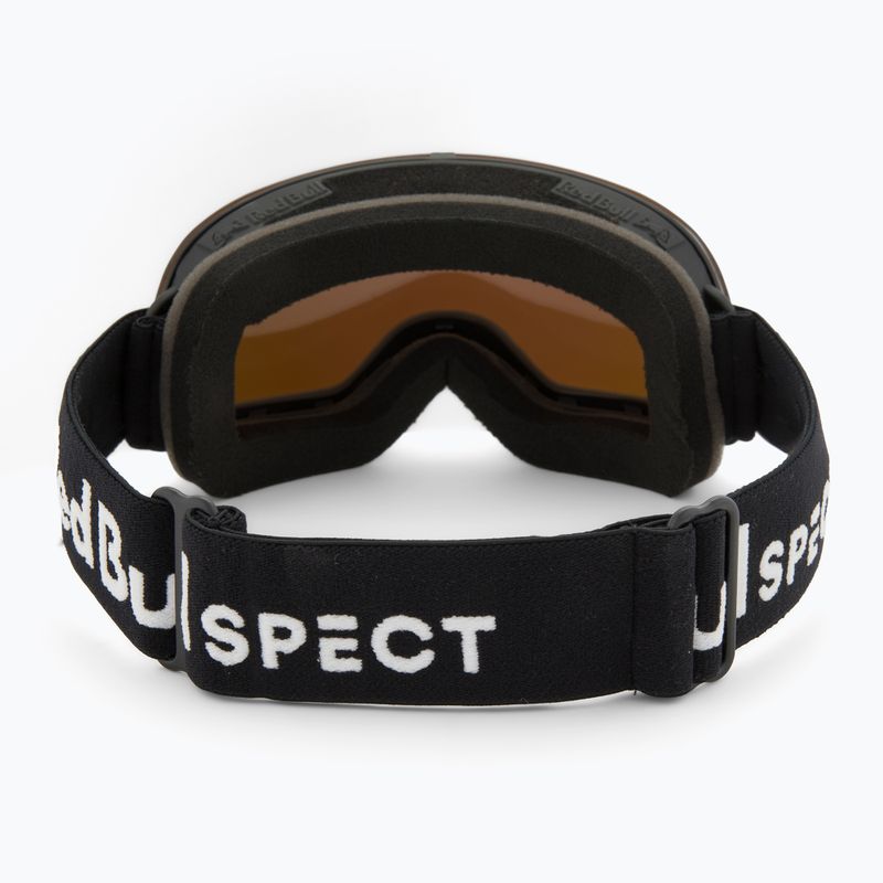 Maschera da sci Red Bull SPECT Rush matt black/brown with green mirror 3