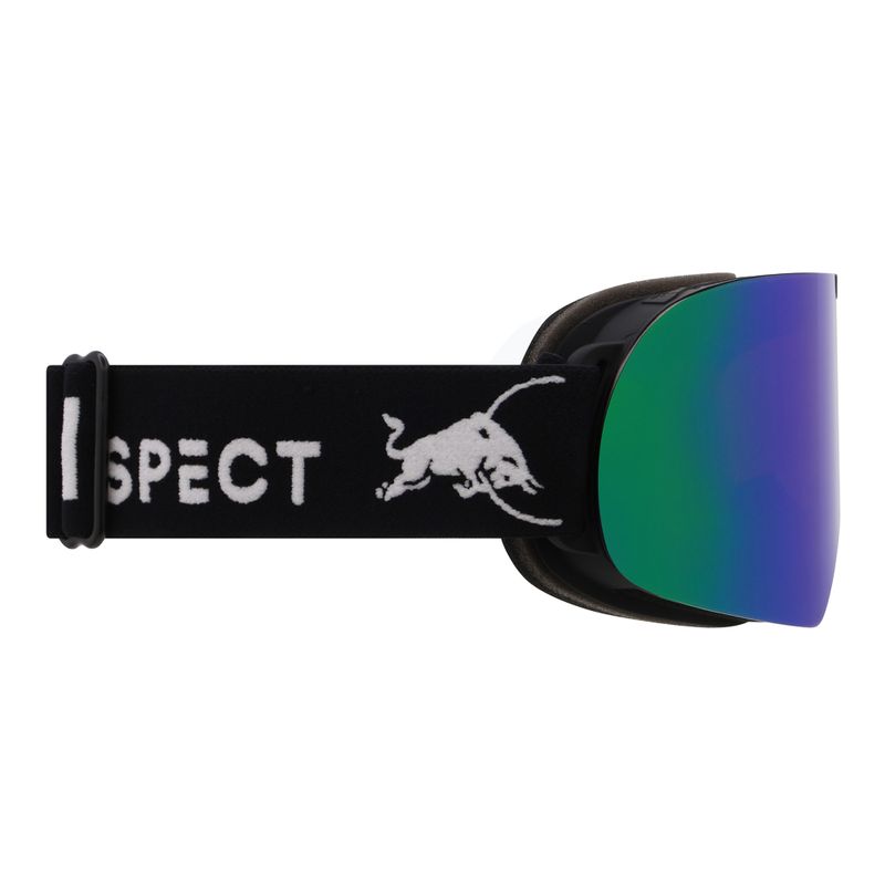 Maschera da sci Red Bull SPECT Rush matt black/brown with green mirror 3