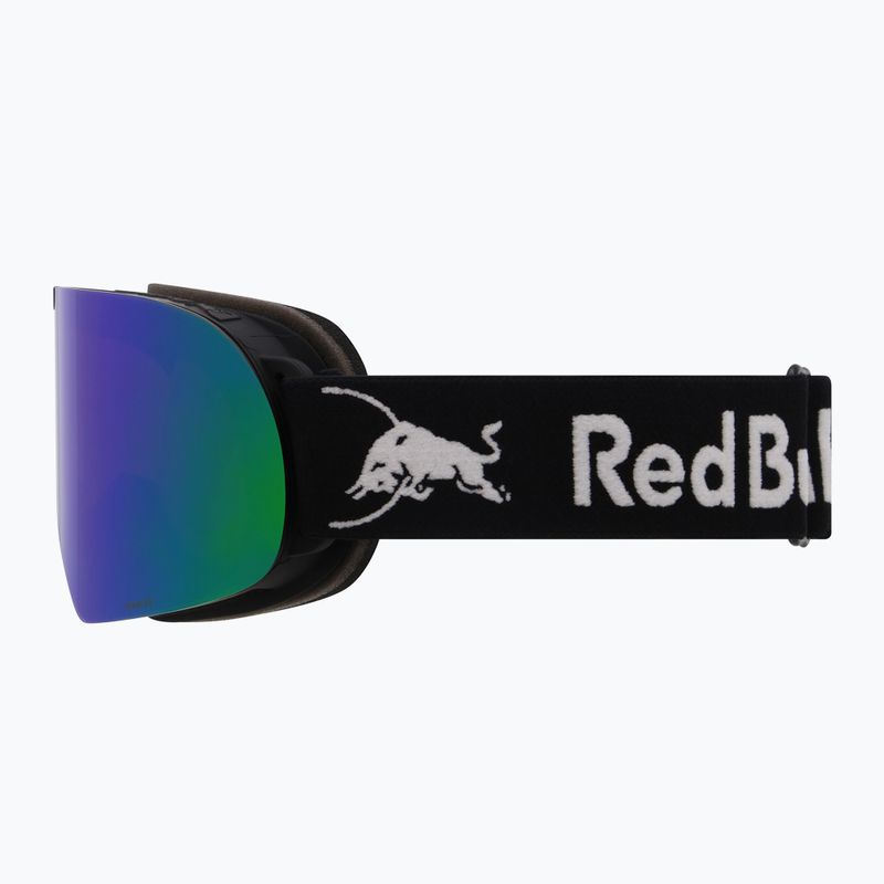 Maschera da sci Red Bull SPECT Rush matt black/brown with green mirror 4