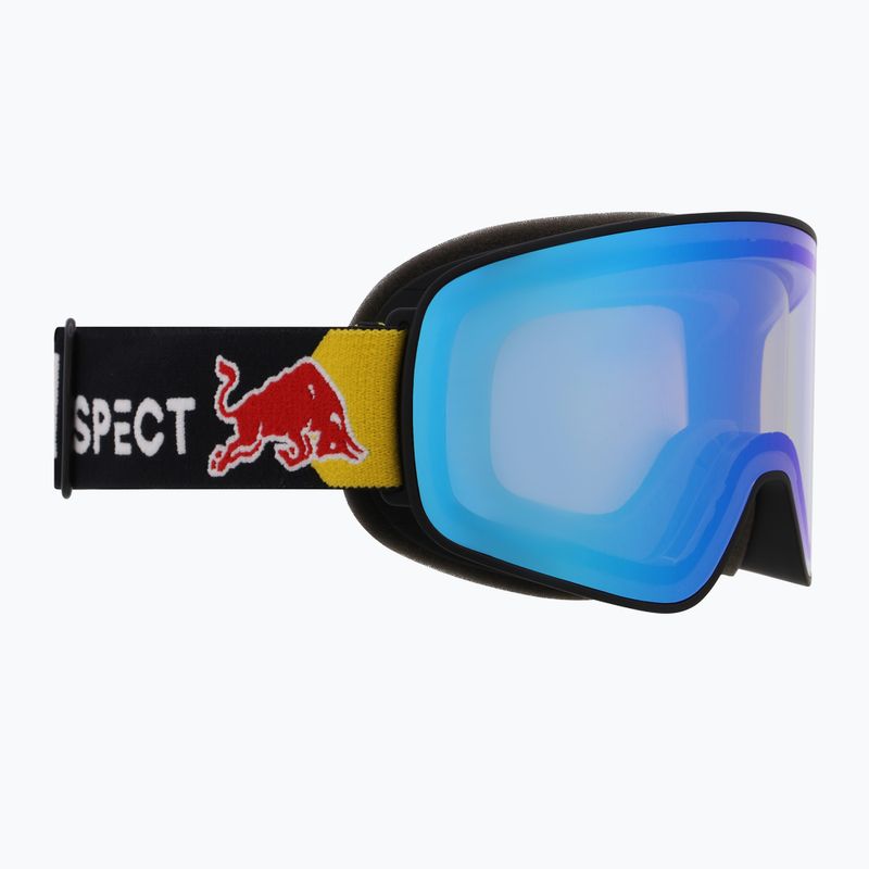 Maschere da sci Red Bull SPECT Rush Photo matte black/light blue with blue chrom x