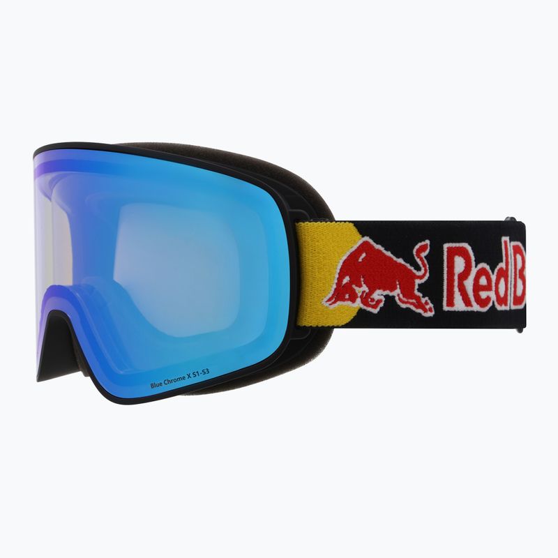 Maschere da sci Red Bull SPECT Rush Photo matte black/light blue with blue chrom x 2