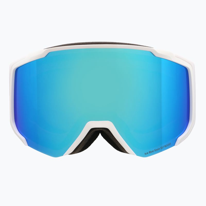 Maschera Red Bull SPECT Jibb matt white/smoke with blue mirror 5