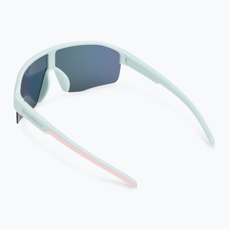 Occhiali da sole Red Bull SPECT Dundee, colore menta chiaro/blu con specchio rosa-giallo 2