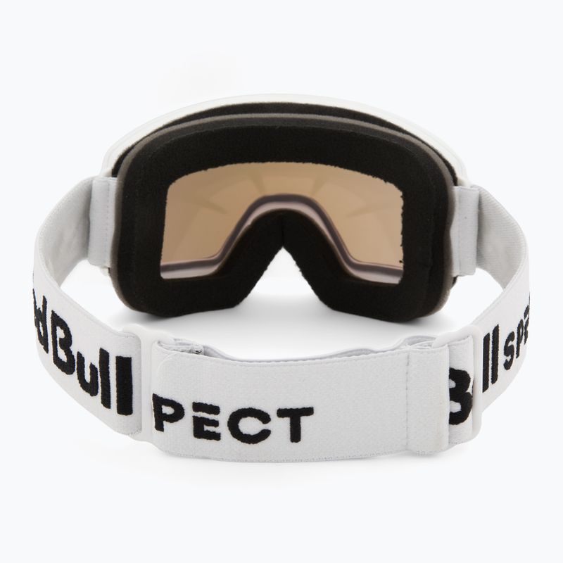 Maschera da sci Red Bull Spect Fink matte white/orange with purple mirror 3