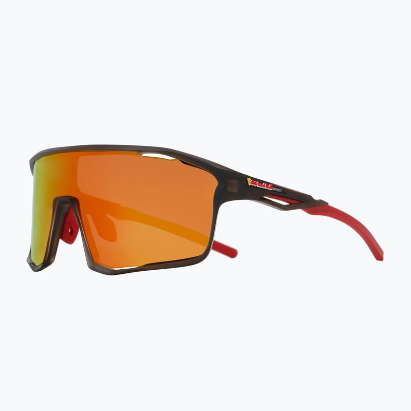 Occhiali da sole Red Bull SPECT Rumble grigio/rosso con specchio rosso 3