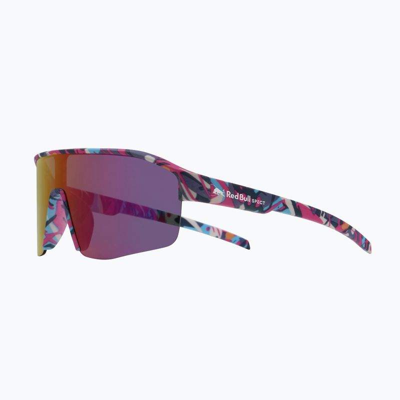 Occhiali da sole Red Bull SPECT Dundee matt blue-pink pattern/smoke pink-yellow mirror 3