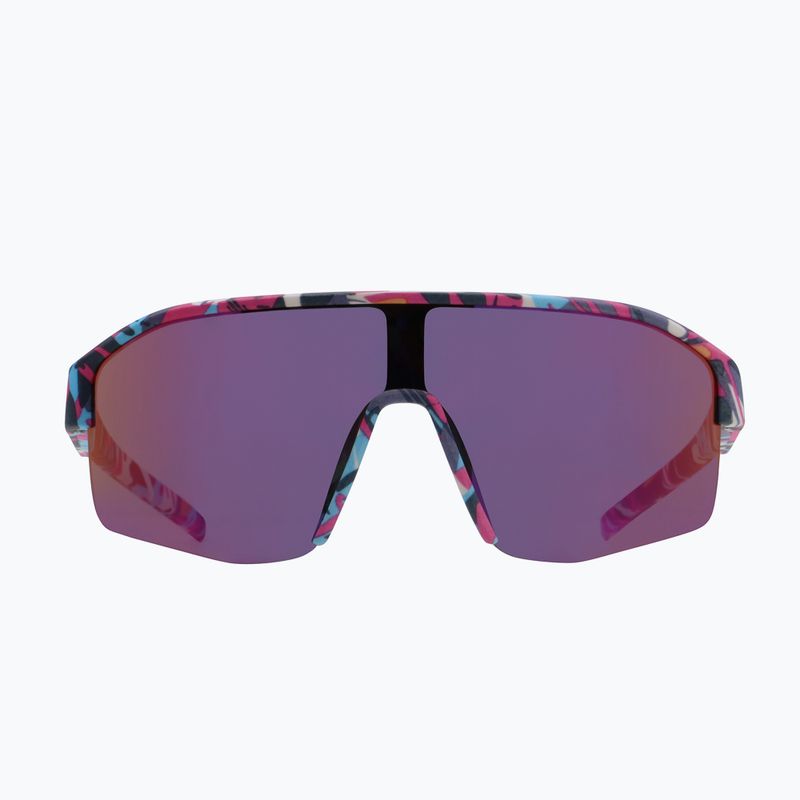 Occhiali da sole Red Bull SPECT Dundee matt blue-pink pattern/smoke pink-yellow mirror 5