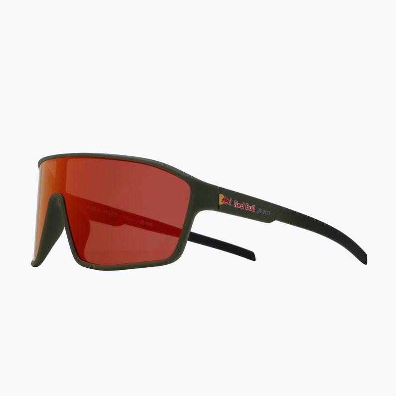 Occhiali da sole Red Bull SPECT Daft soft touch olive/brown red/orange mirror