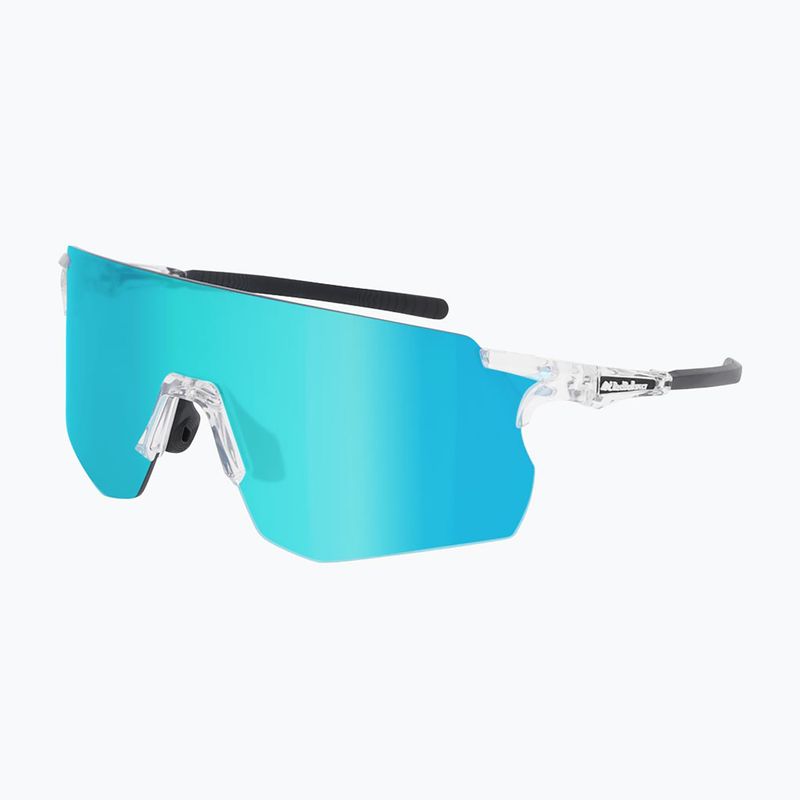 Occhiali da sole Red Bull SPECT Ruffy shiny clear/ smoke with blue mirror 2