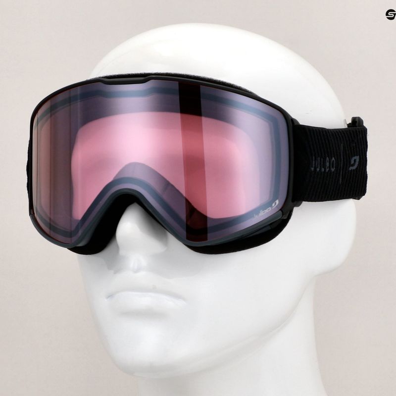 Occhiali da sci Julbo Alpha nero/rosa/argento flash 7