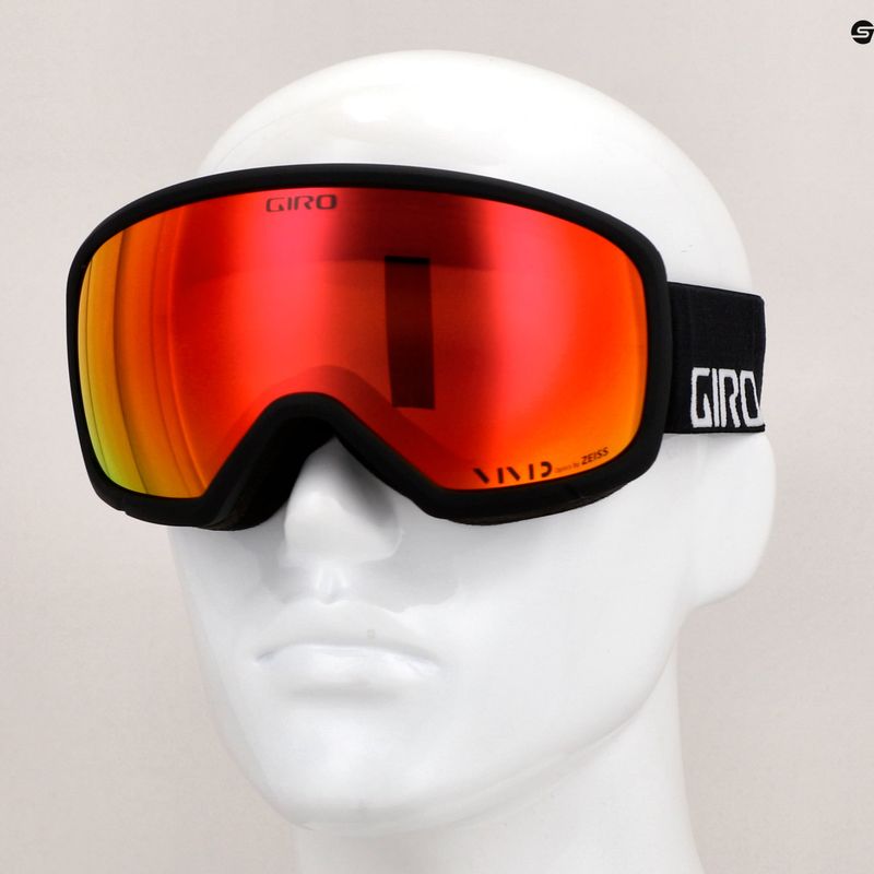 Giro Ringo nero wordmark/vivid ember occhiali da sci 7