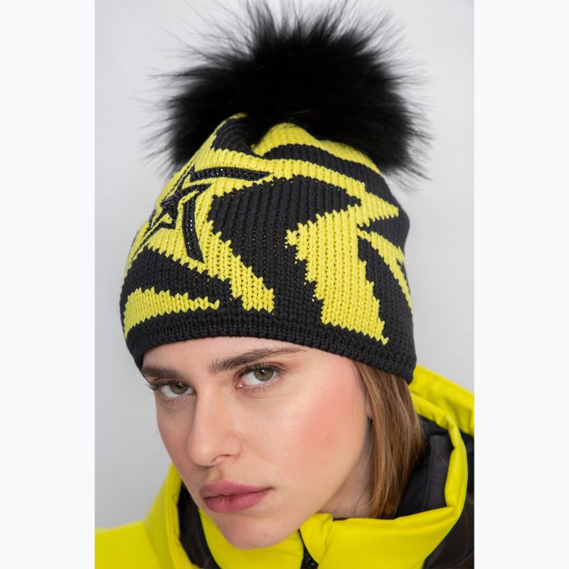 Berretto invernale da donna Sportalm Soffine m.P giallo fiammante 9