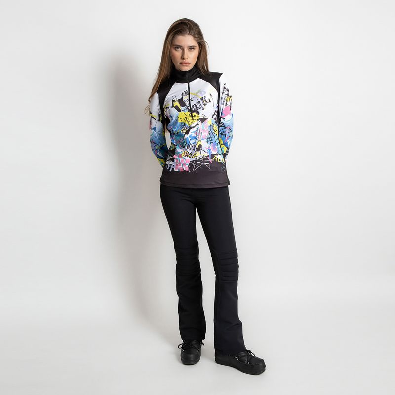 Felpa donna Sportalm Bonny Print nero 3