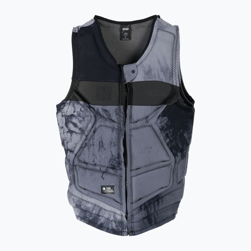 Gilet protettivo da uomo ION Collision Select Front Zip tiedye ltd grigio