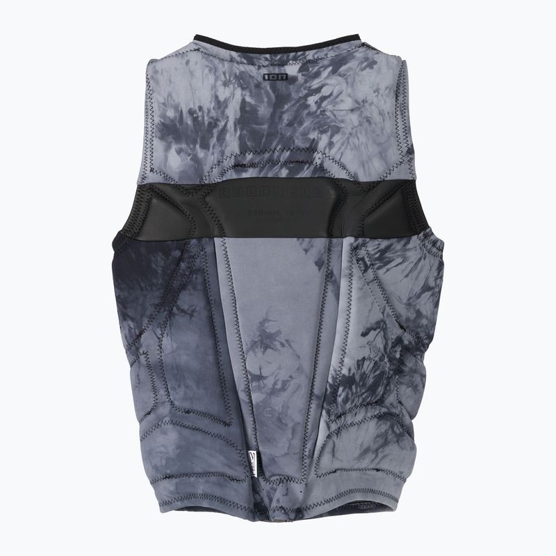Gilet protettivo da uomo ION Collision Select Front Zip tiedye ltd grigio 2