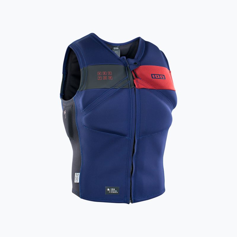 Gilet protettivo da uomo ION Vector Amp Front Zip blu indaco