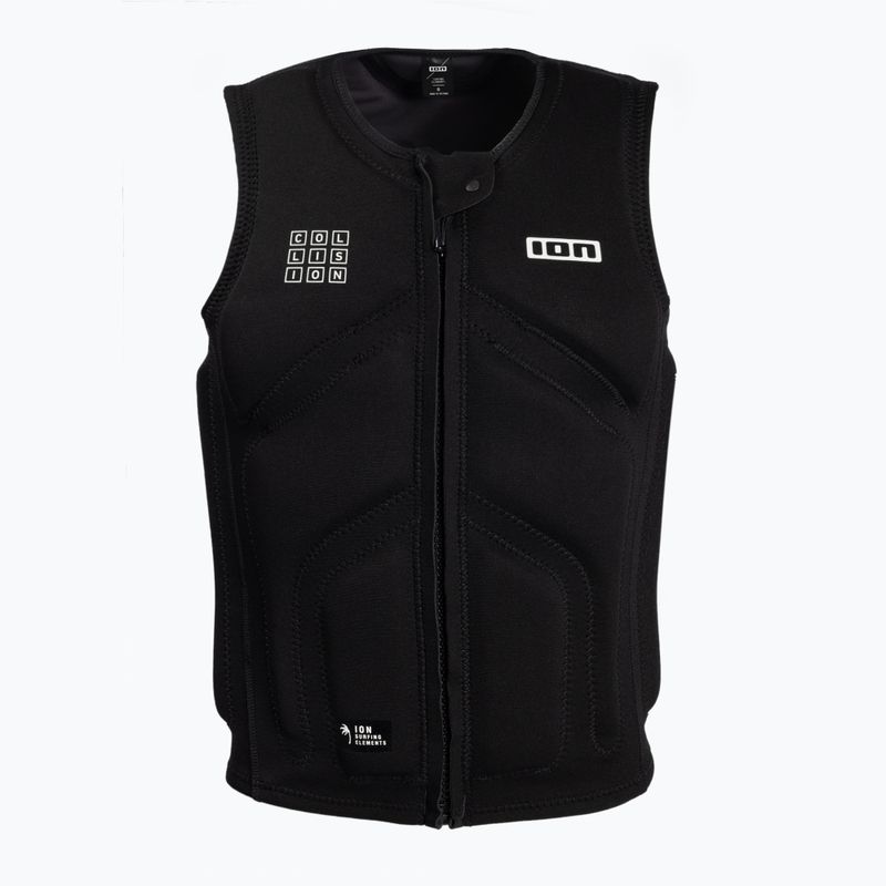 Gilet protettivo da uomo ION Collision Core Front Zip nero