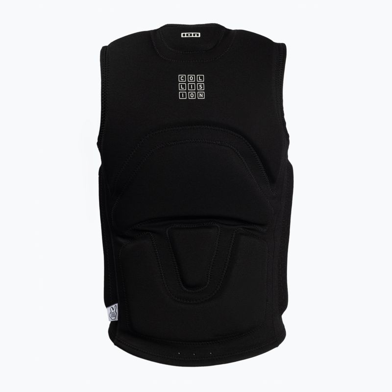 Gilet protettivo da uomo ION Collision Core Front Zip nero 2