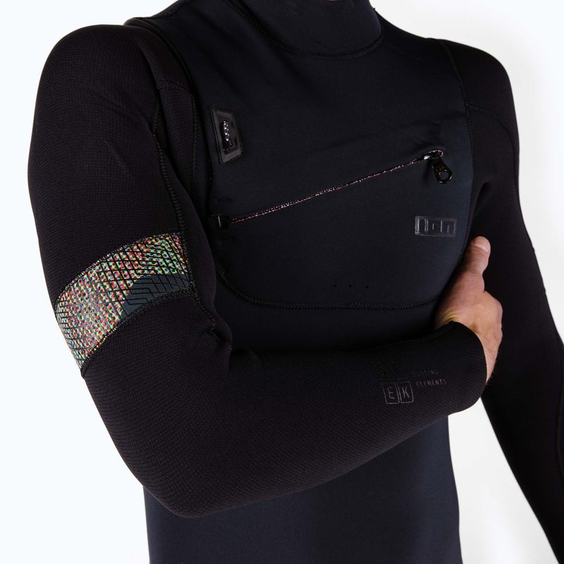 Uomo ION Seek Amp 5/4 Zip frontale Swim Foam Nero 3