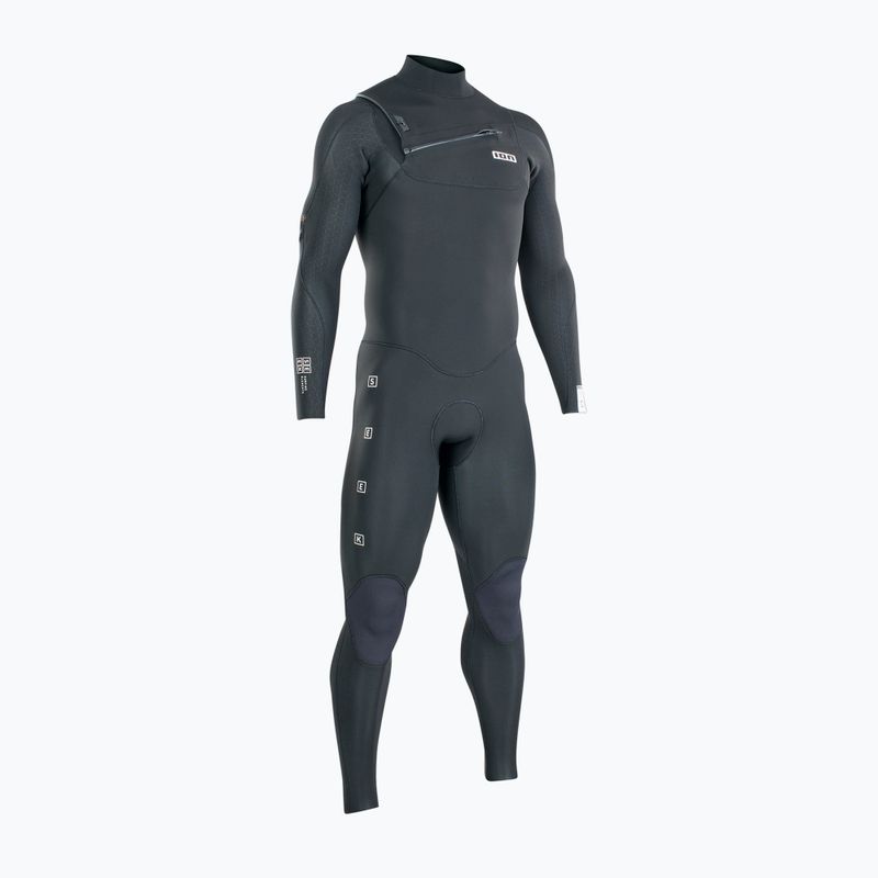 Uomo ION Seek Core 5/4 Zip frontale Nero Swim Foam