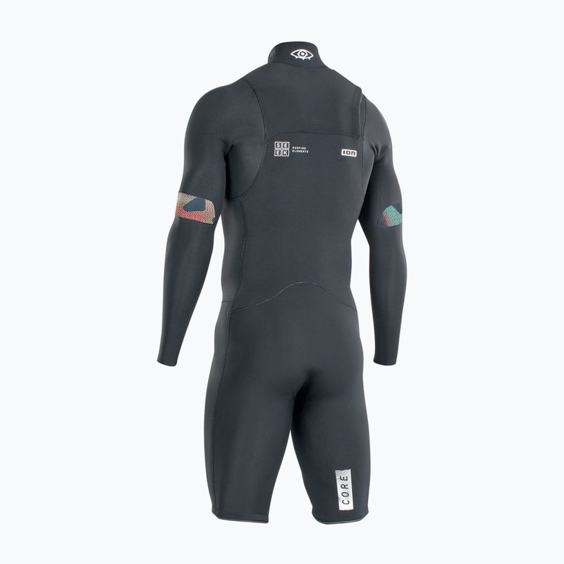 Uomo ION Seek Core 2/2 Shorty Front Zip Black Swim Foam 2