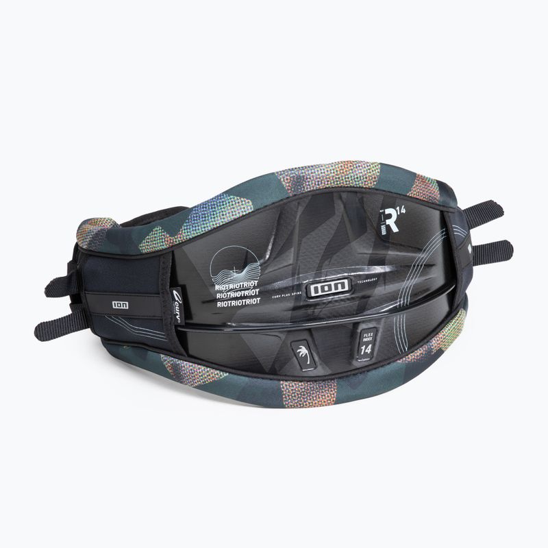 Trapezio da kitesurf da uomo ION Kite Waist Riot Curv grigio camo