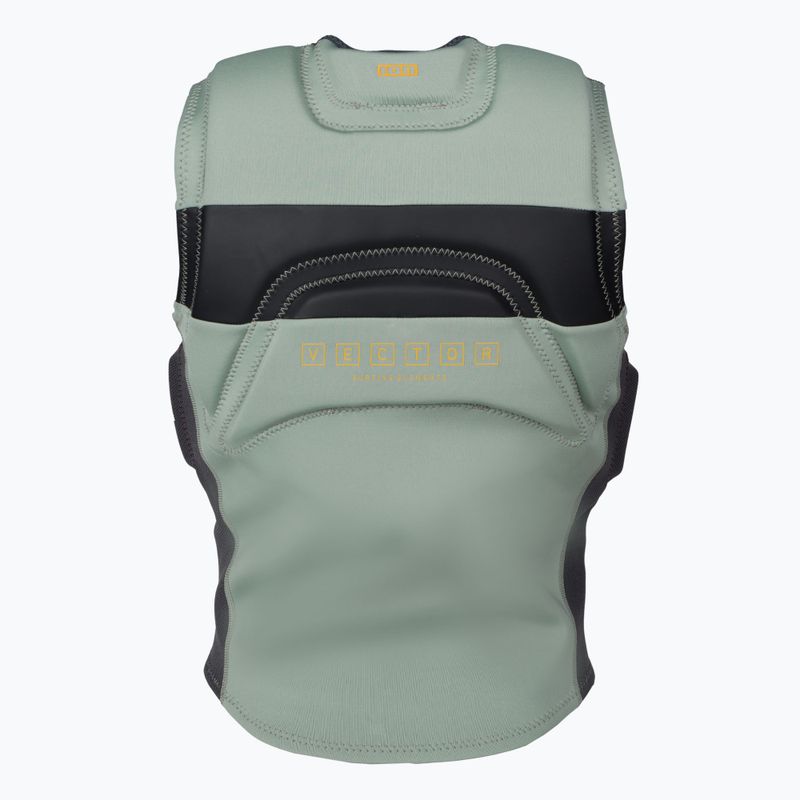 Gilet protettivo da uomo ION Vector Amp Front Zip oliva chiaro 2