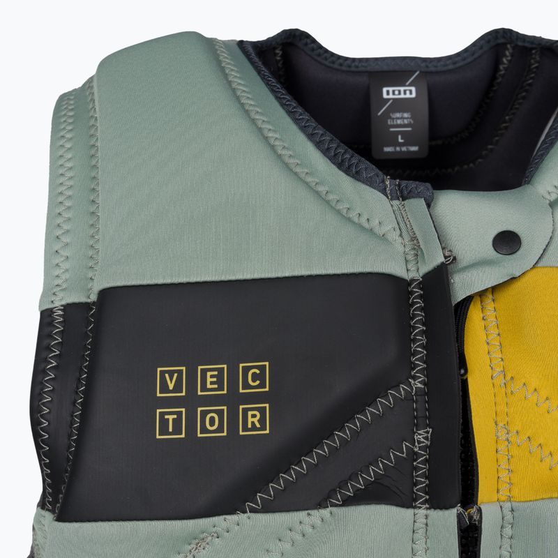 Gilet protettivo da uomo ION Vector Amp Front Zip oliva chiaro 5
