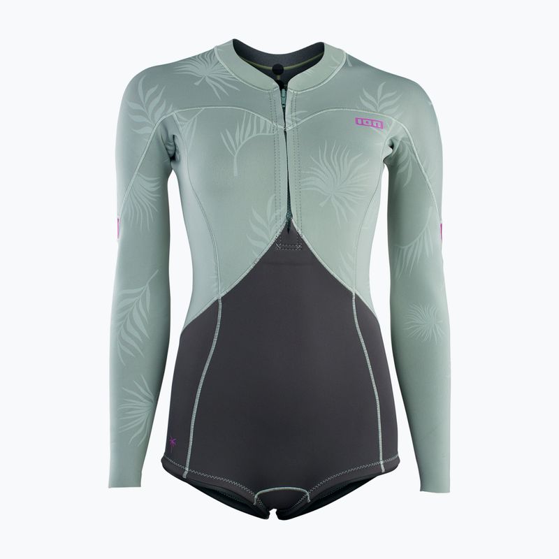 Donna Swim Foam ION Amaze Hot Shorty 1.5 Front Zip light olive