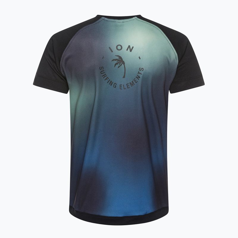 Maglietta da bagno da uomo ION Wetshirt blu sfumato 2