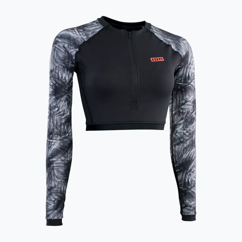 Maglia a maniche lunghe da nuoto donna Shorty UV nero 3