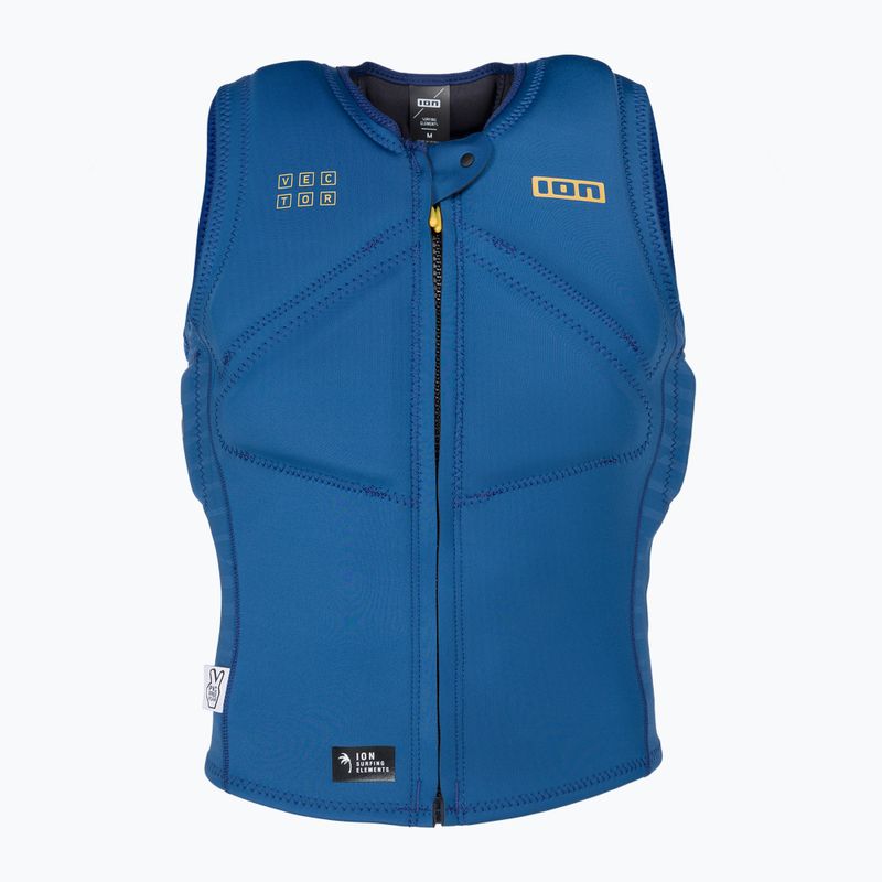 Gilet protettivo da uomo ION Vector Core Front Zip blu sbiadito