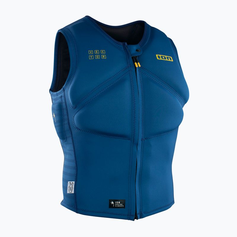 Gilet protettivo da uomo ION Vector Core Front Zip blu sbiadito 6