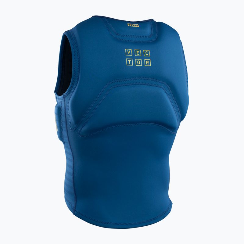 Gilet protettivo da uomo ION Vector Core Front Zip blu sbiadito 7