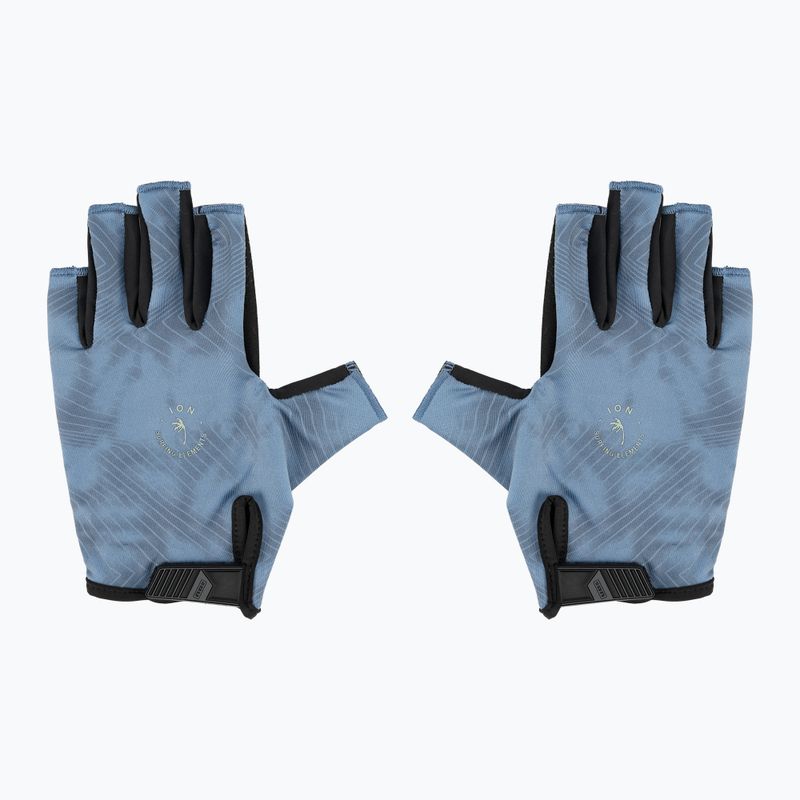ION Amara Guanti da sport acquatici a mezze dita blu cascata 3
