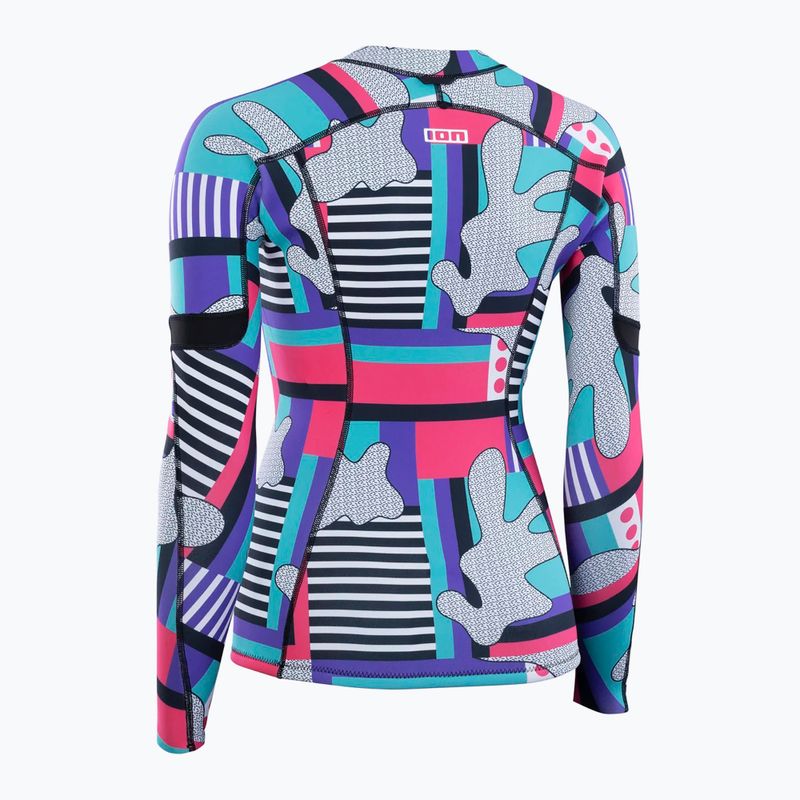 Maglia a maniche lunghe da nuoto da donna ION Neo Zip Top 1.5 capsule statement 3