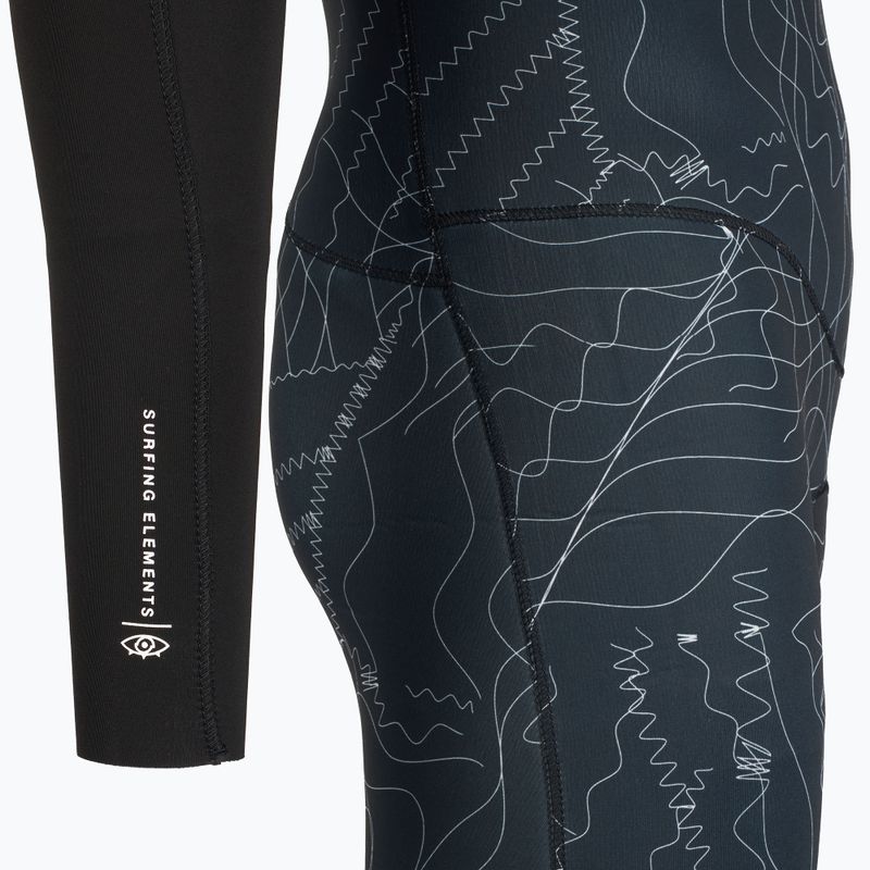 Muta da bagno ION Seek Core 3/2 mm Front Zip distorta nera da uomo 5