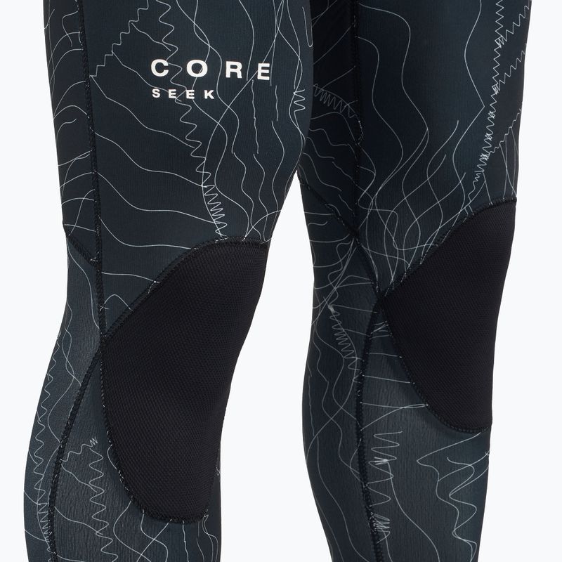 Muta da bagno ION Seek Core 3/2 mm Front Zip distorta nera da uomo 6