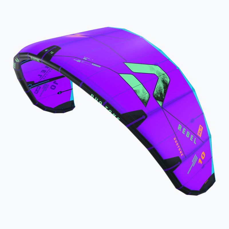 Aquilone da kitesurf DUOTONE Rebel SLS 2026 purple/green 2