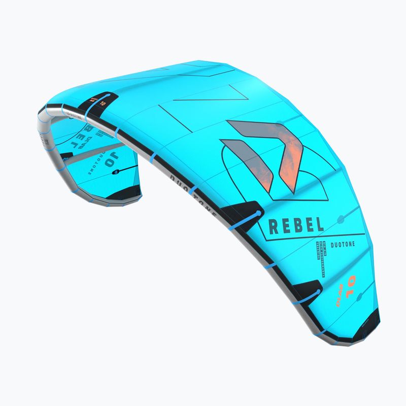 Aquilone da kitesurf Duotone Rebel D/LAB Turquoise/Grey 2