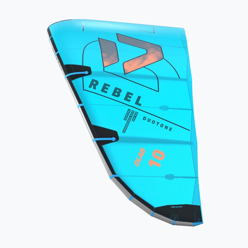 Aquilone da kitesurf Duotone Rebel D/LAB Turquoise/Grey 3
