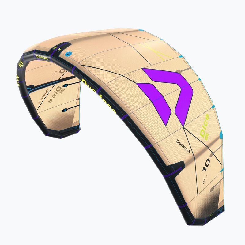 Aquilone da kitesurf Duotone Dice SLS sand/purple 2