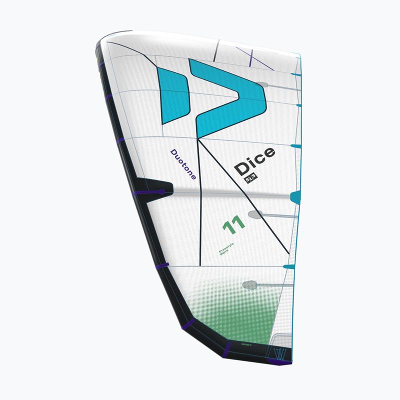 Aquilone da kitesurf Duotone Dice SLS undyed/turquoise 3