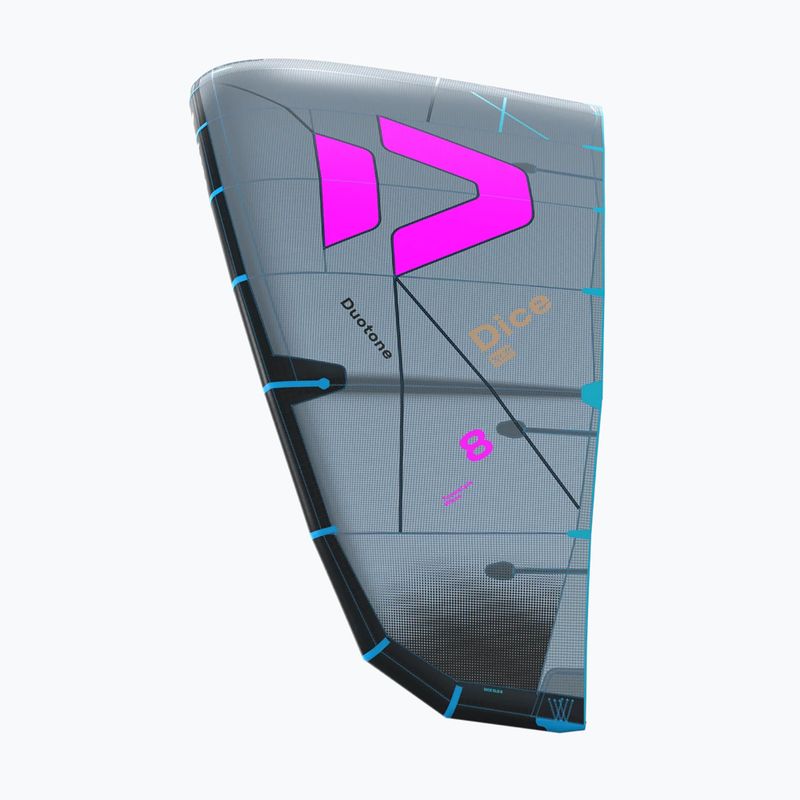 Aquilone da kitesurf Duotone Dice SLS dark grey/pink 3