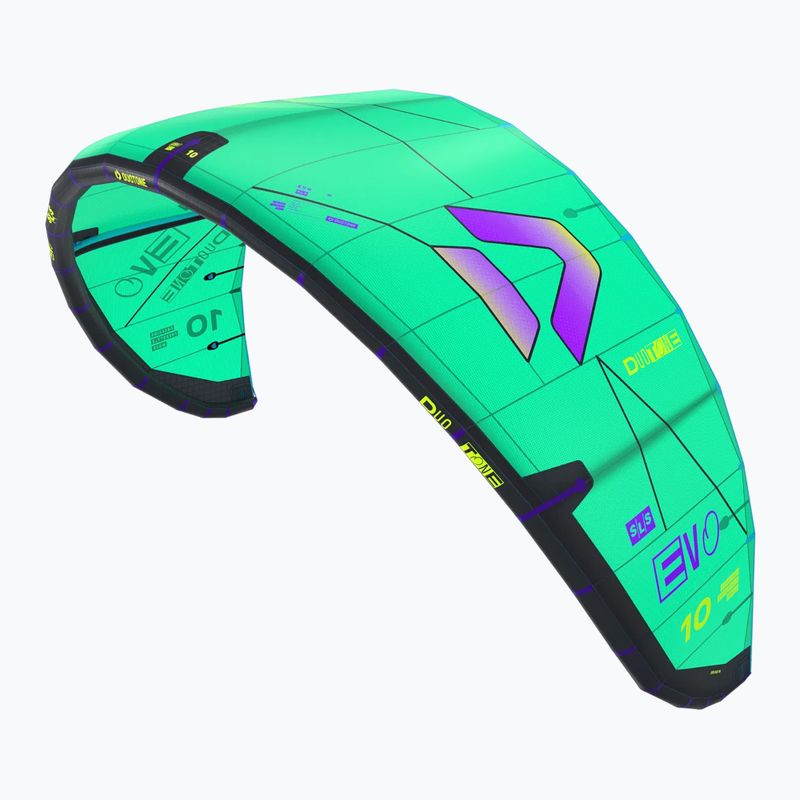 Aquilone da kitesurf DUOTONE Evo SLS 2026 green purple 2