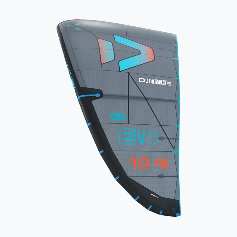 Aquilone da kitesurf Duotone Evo SLS dark grey/turquoise 3