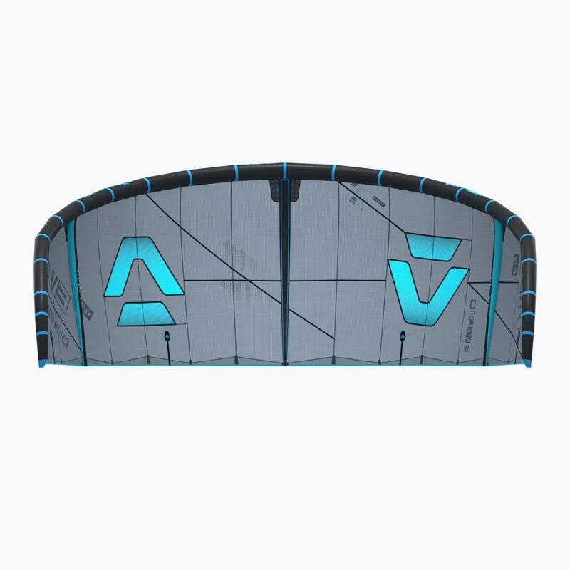 Aquilone da kitesurf Duotone Evo SLS dark grey/turquoise 4