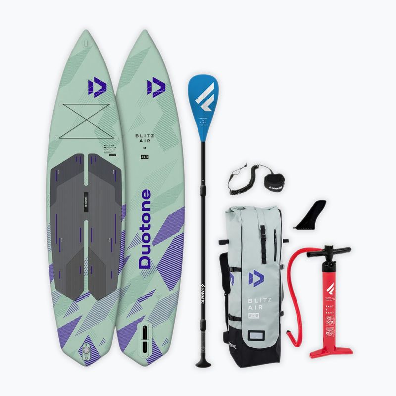 Set tavola SUP gonfiabile DUOTONE iSUP Package Blitz Air SLS pale green
