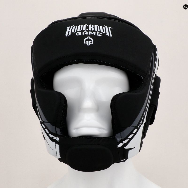 Casco da boxe Ground Game Big Typo nero 8